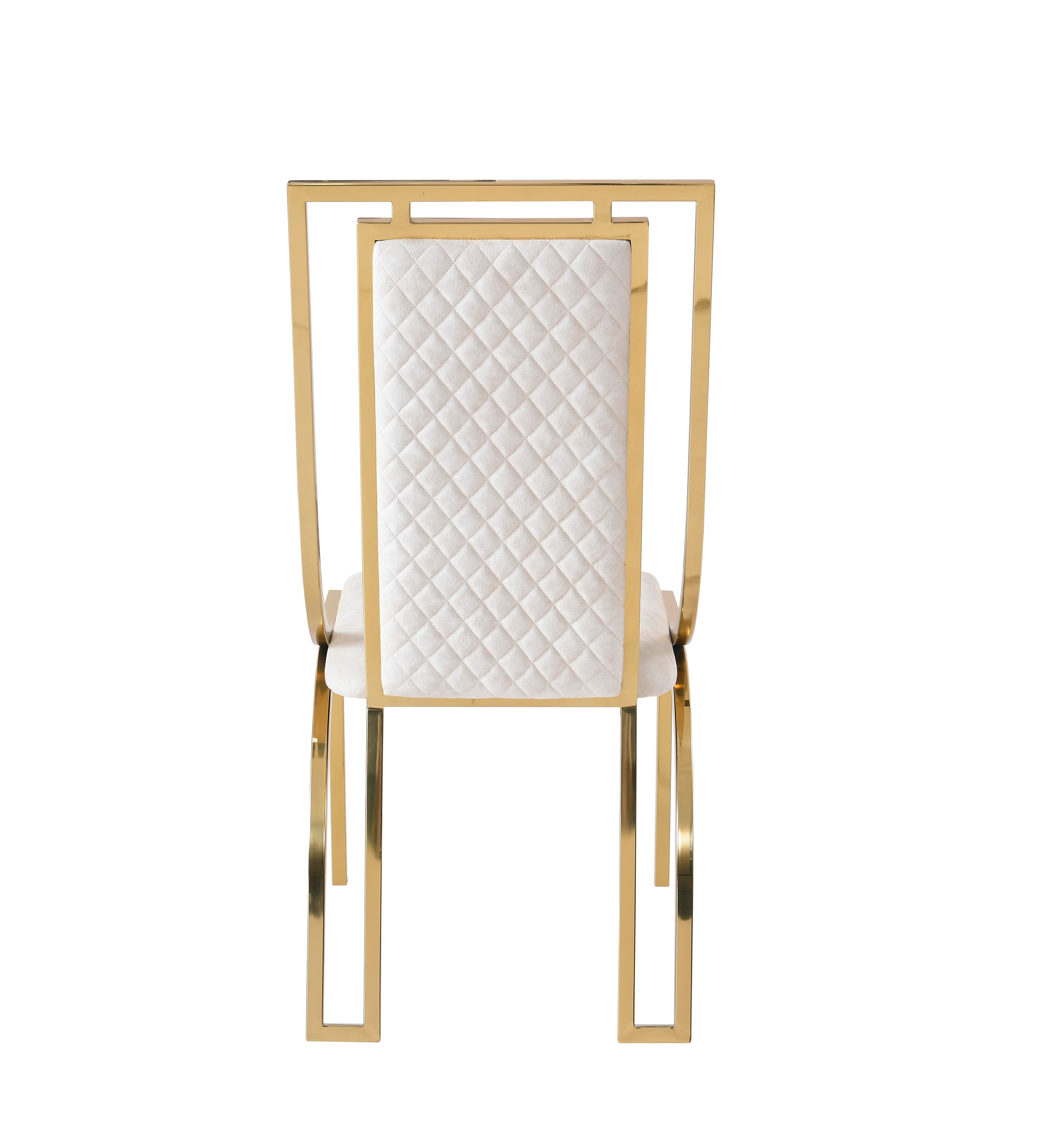 Windsor Cream & Gold  Dining Chair