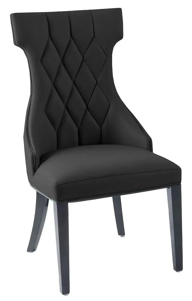 Mimi Black Leather Chair