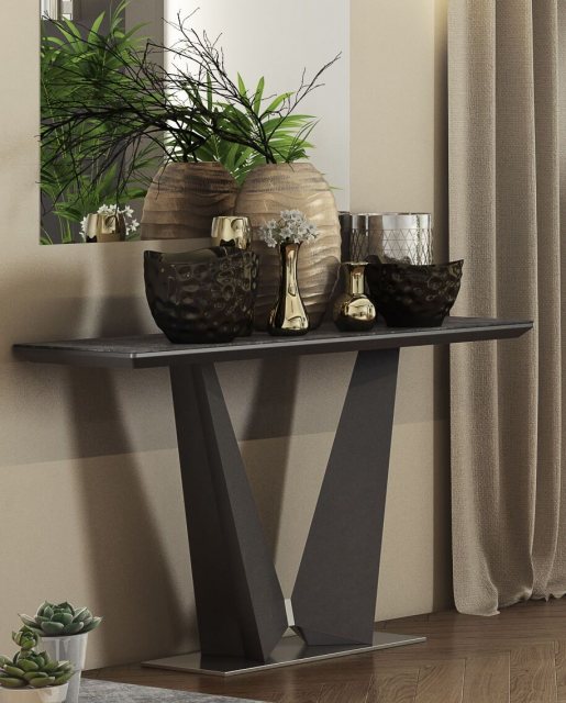 Westin Grey Ceramic Console Table