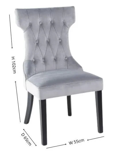 Courtney Light Grey Dining Chair