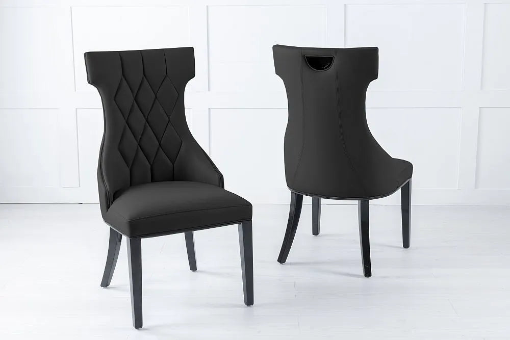 Mimi Black Leather Chair