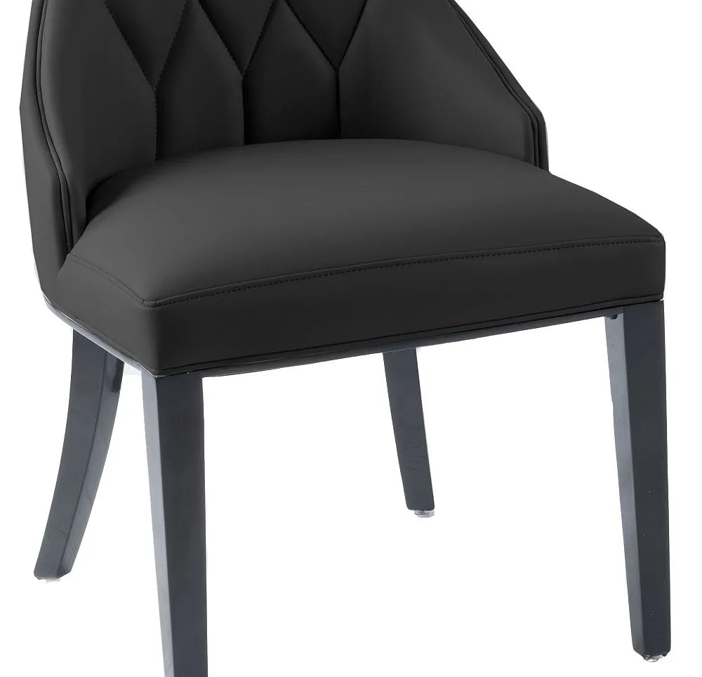 Mimi Black Leather Chair