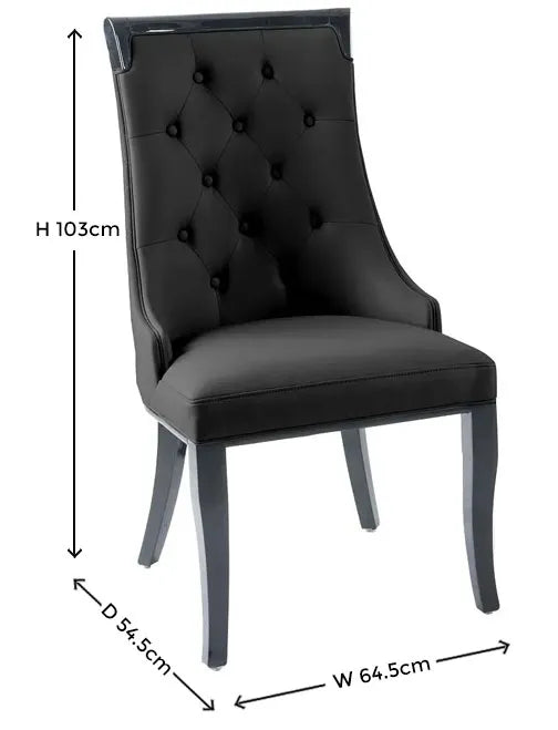 Carmela Black Dining Chair