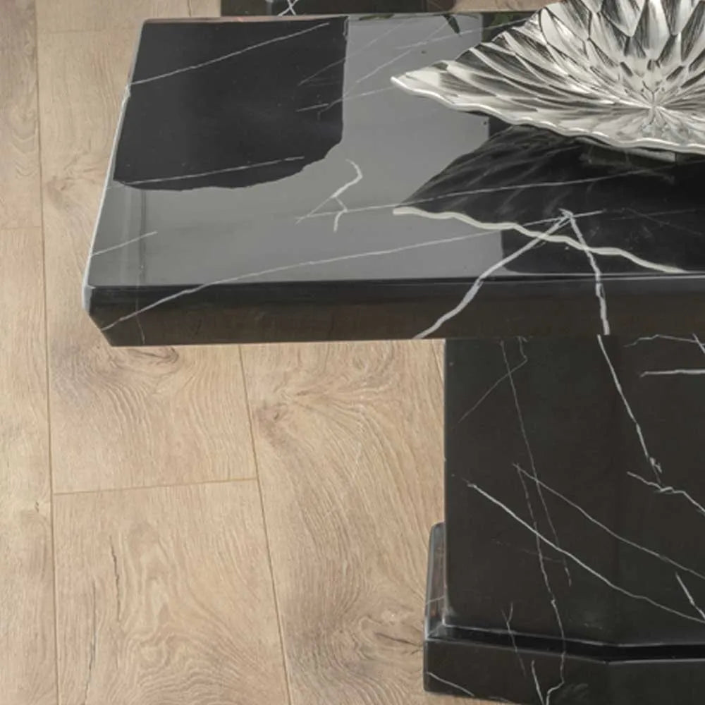 Verdo Black Marble Coffee Table