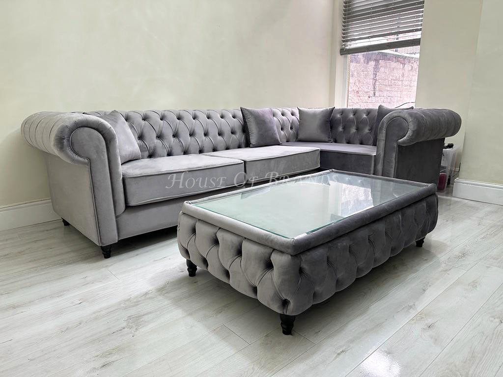 Upholstered Rectangular Coffee Table