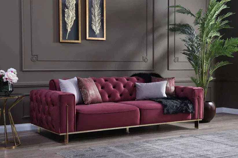 Gold 2 Seater Sofa