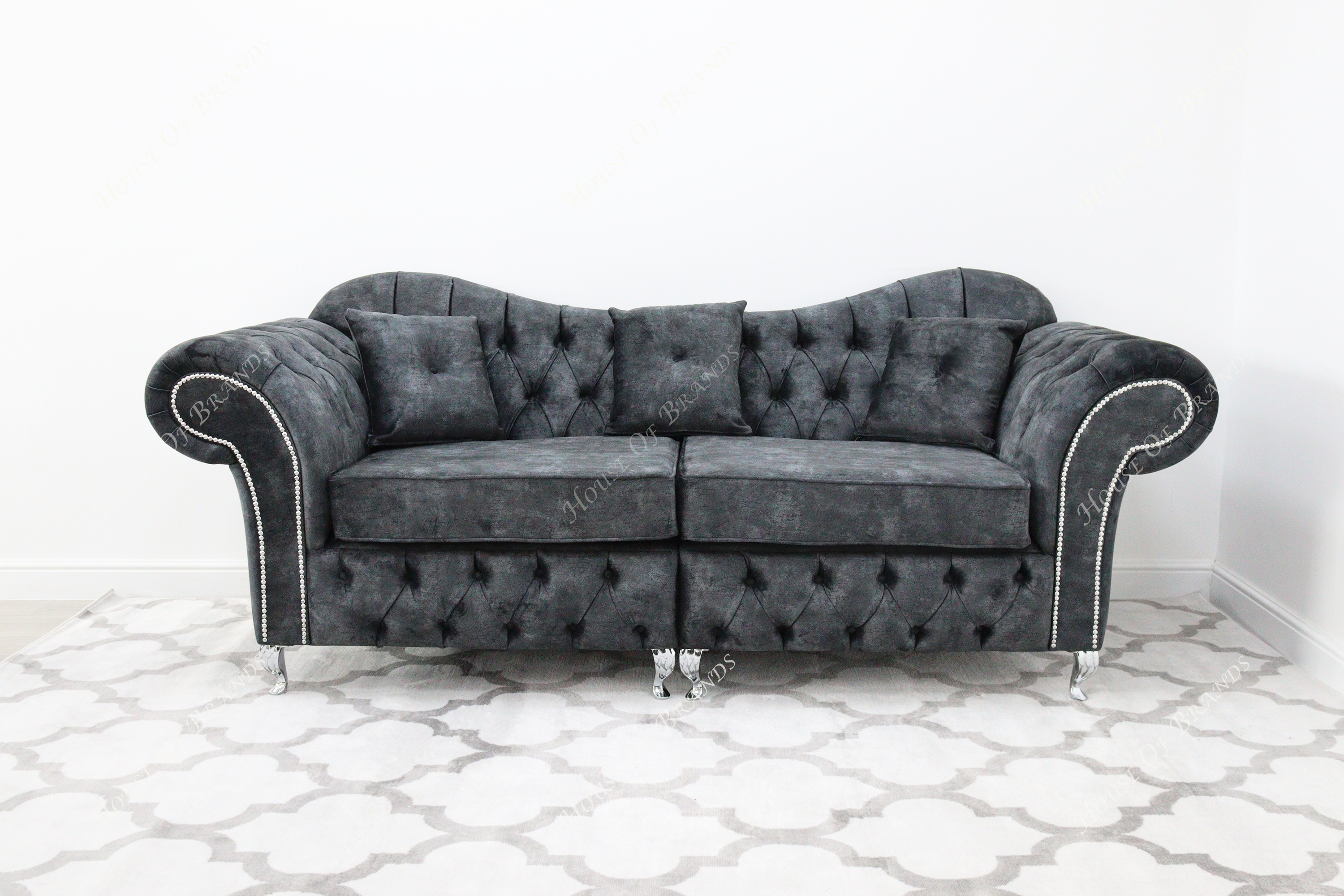 Estelle Marble Velvet Sofa