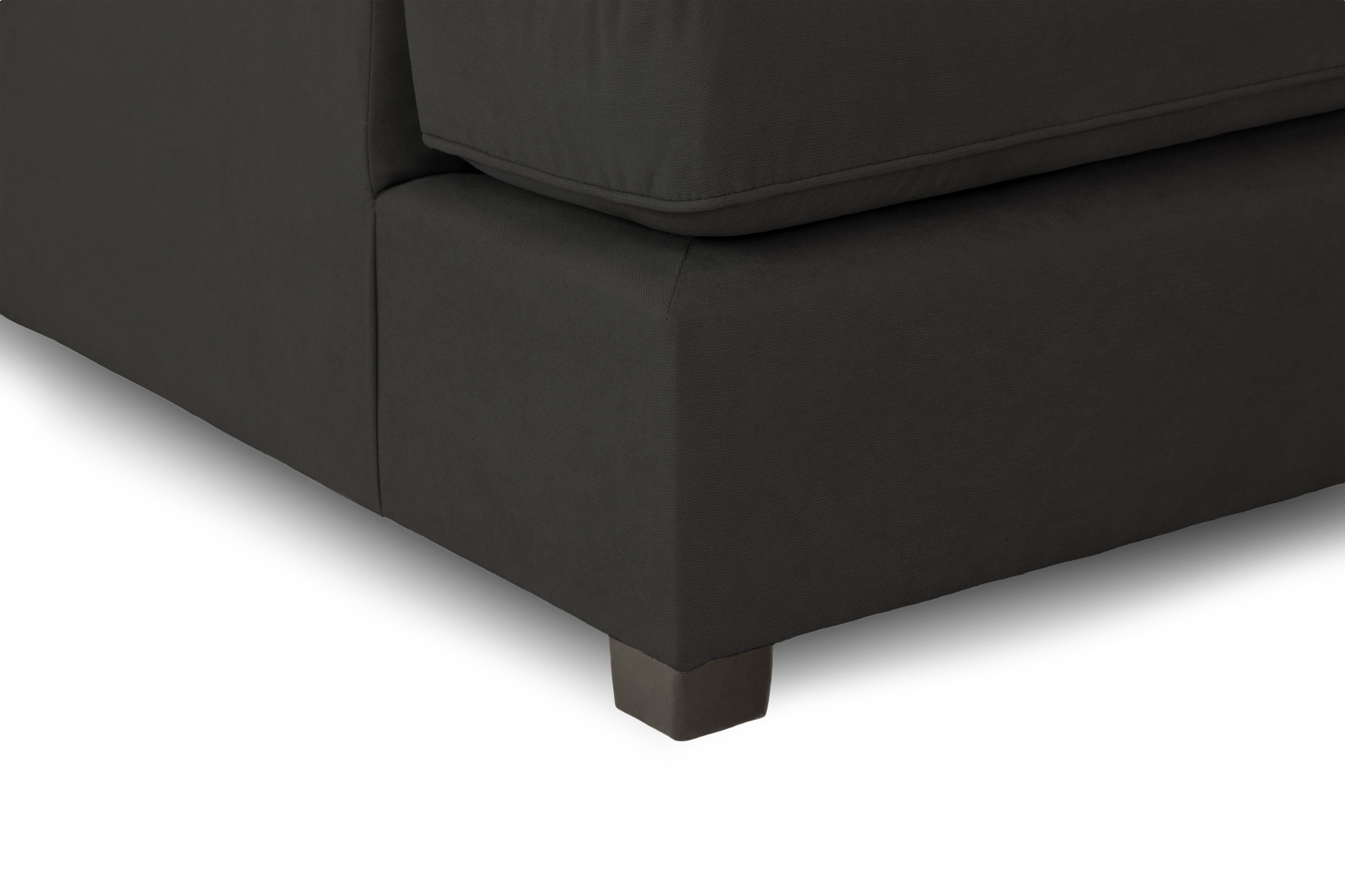 Carnaby Black U Shape Corner Sofa