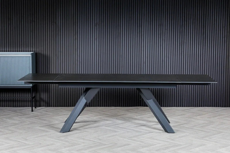 Caso 180-280cm Grey Ceramic Extendable Dining Table