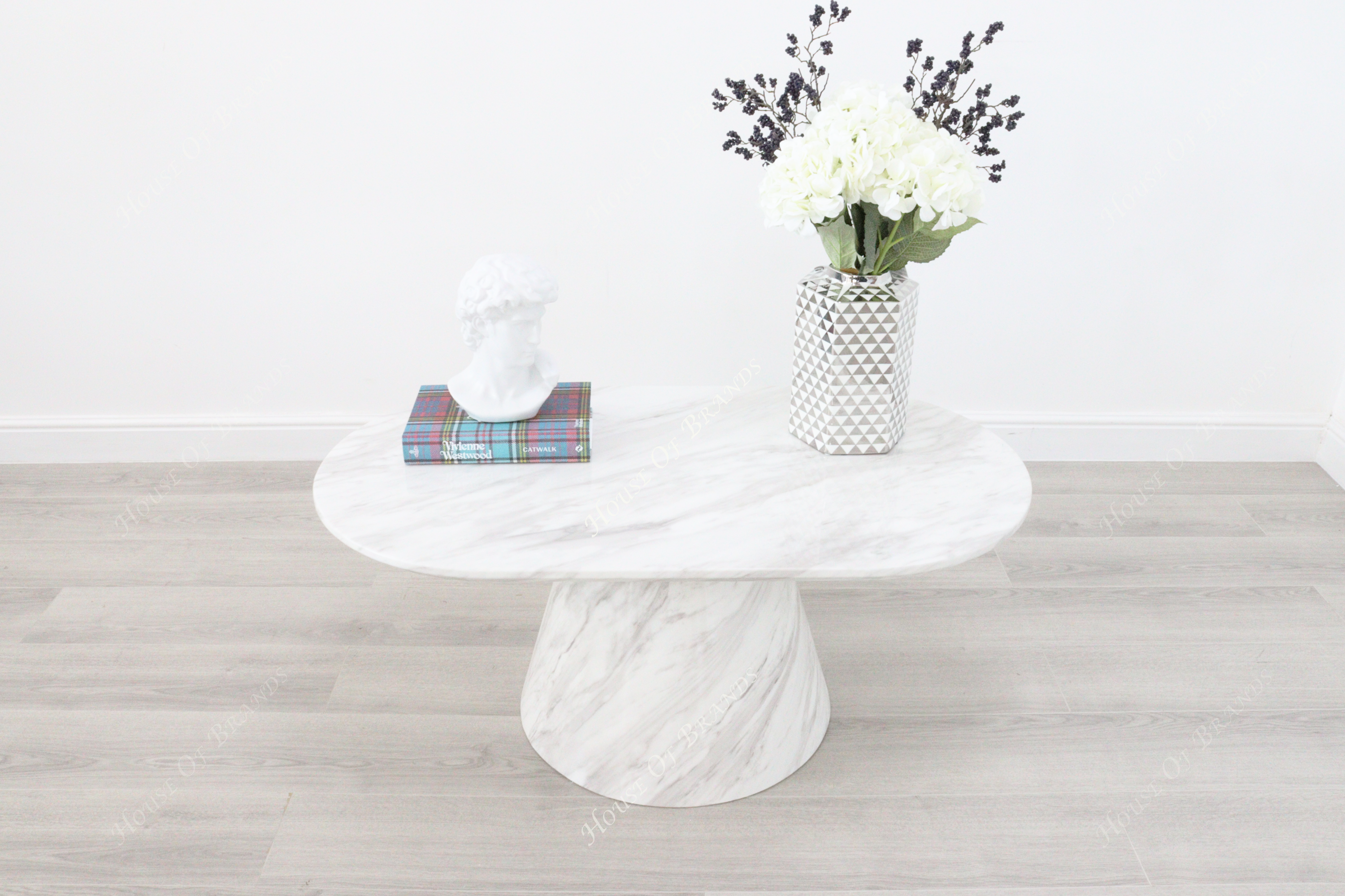 Florence White Marble Coffee Table