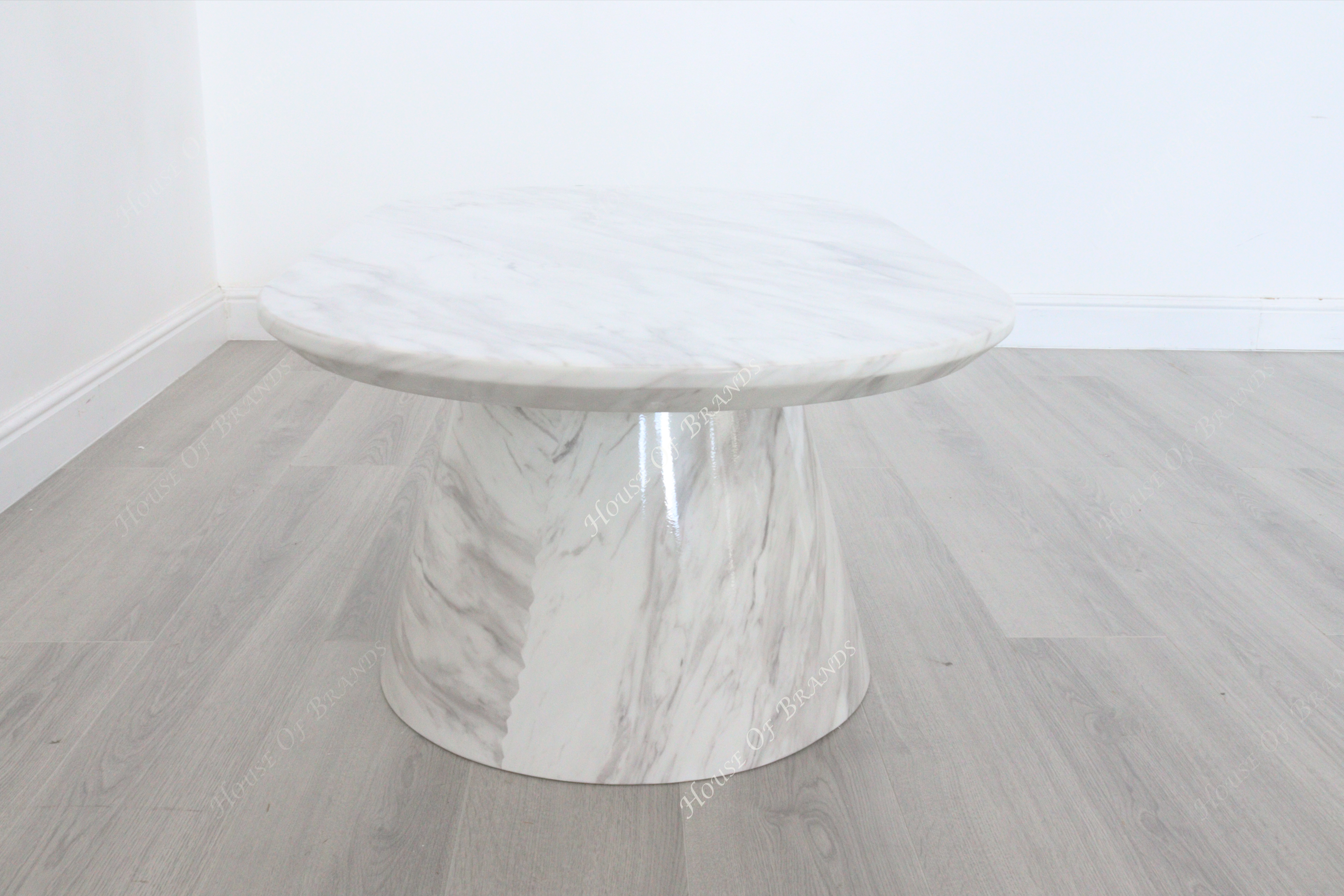 Florence White Marble Coffee Table