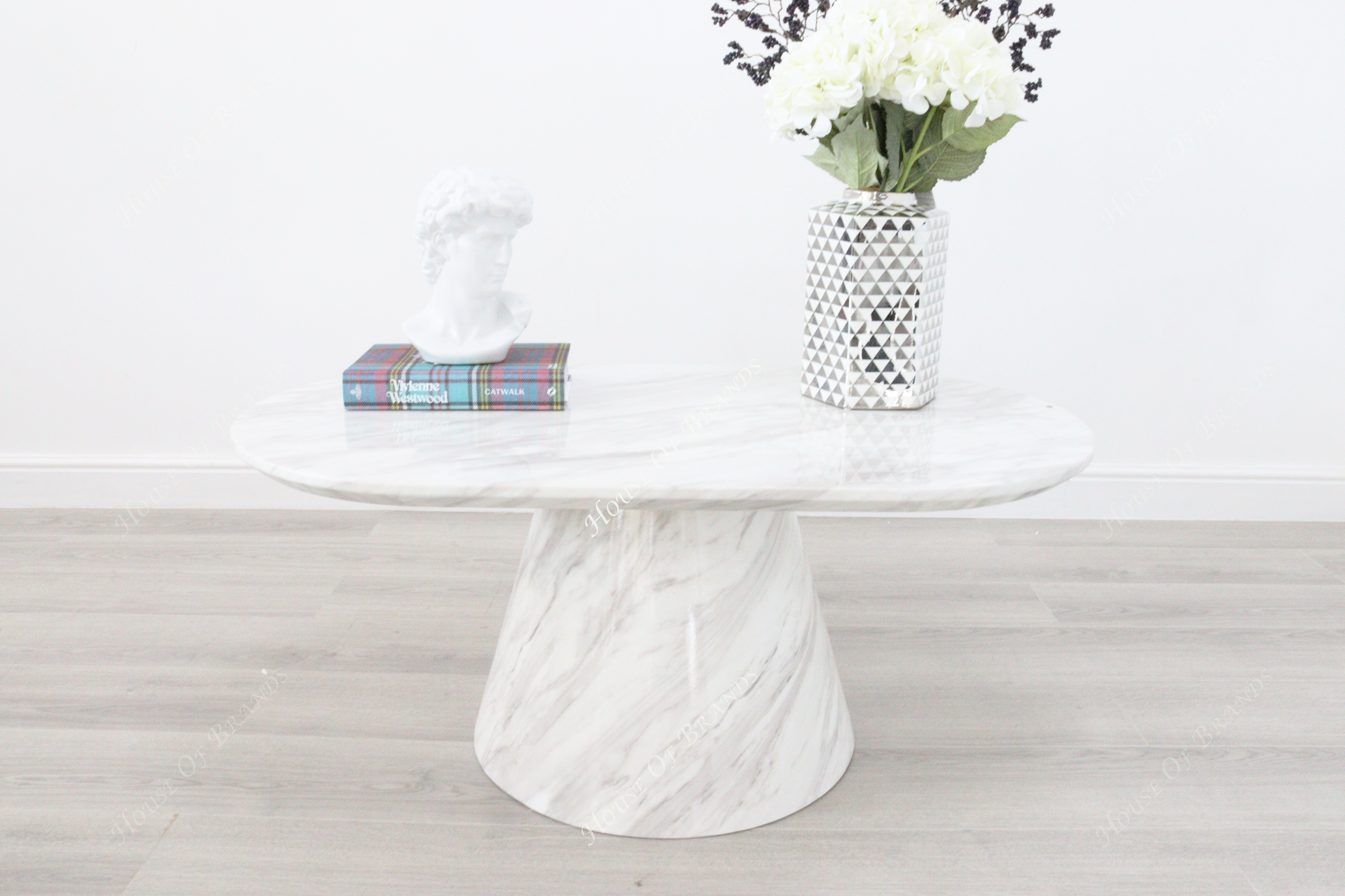 Florence White Marble Coffee Table