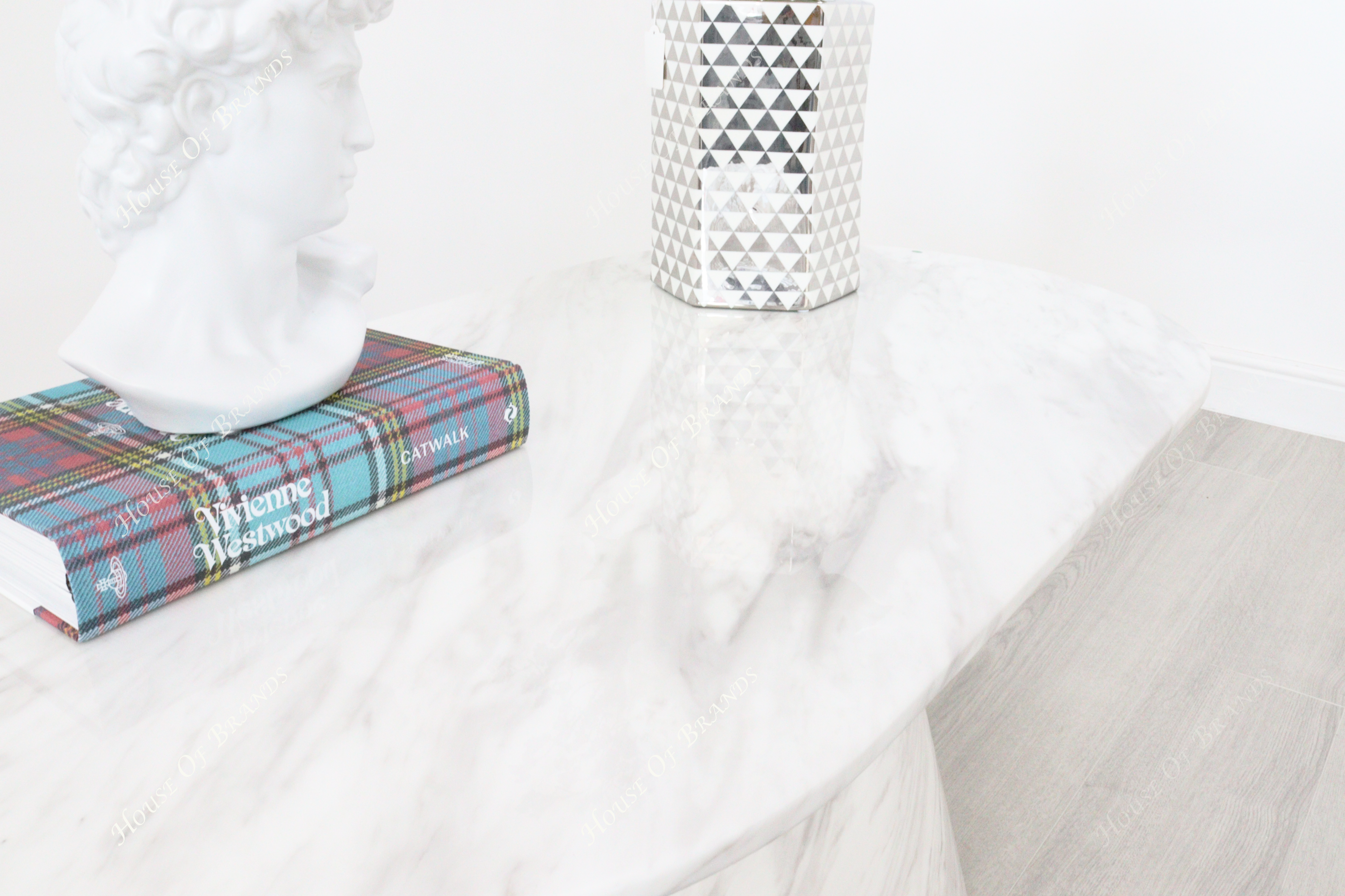 Florence White Marble Coffee Table