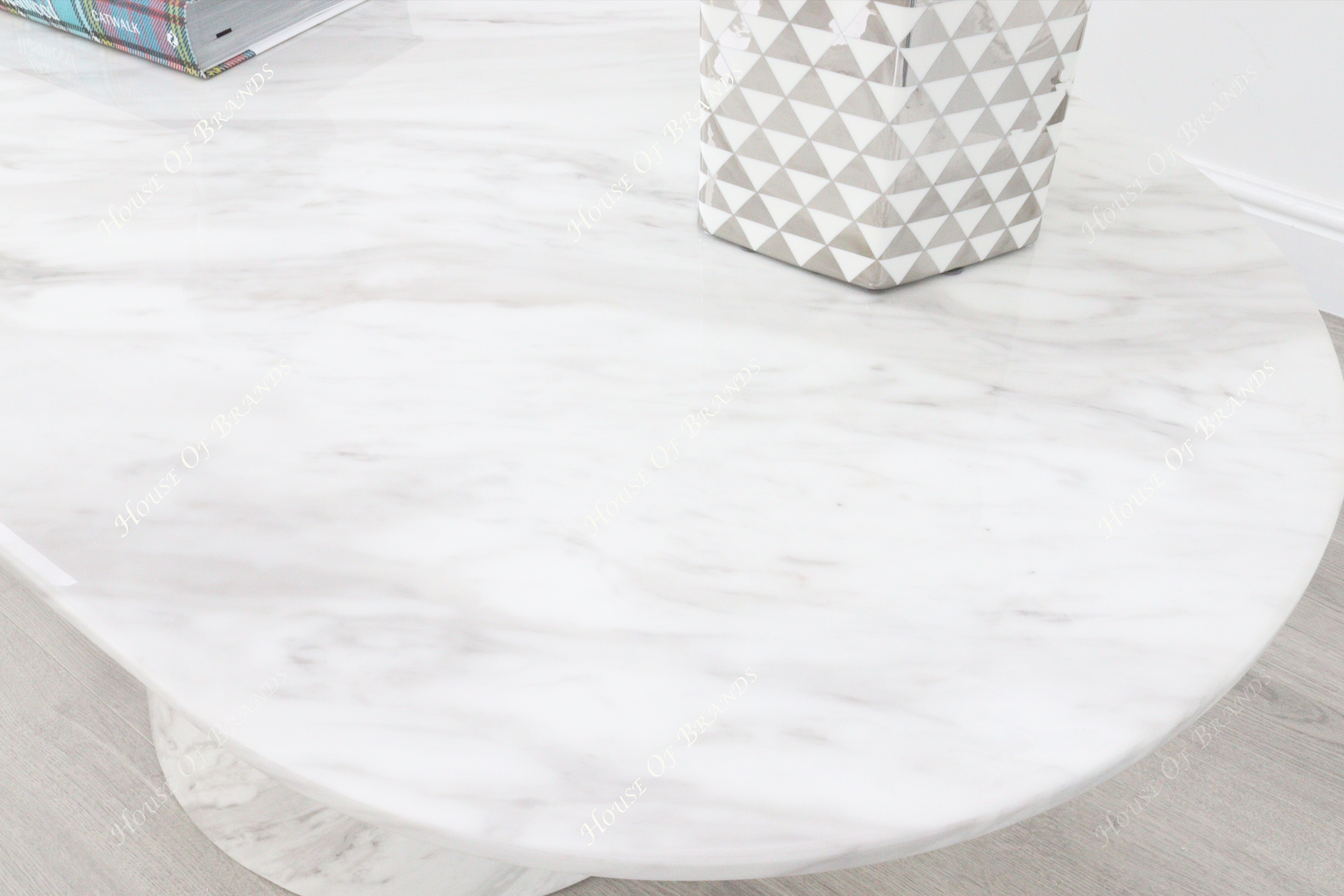 Florence White Marble Coffee Table