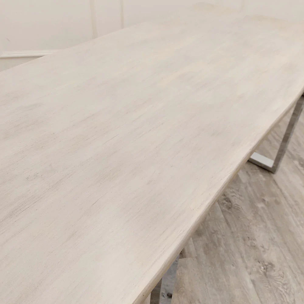 Freya 180cm Solid Light Pine Wood Dining Table