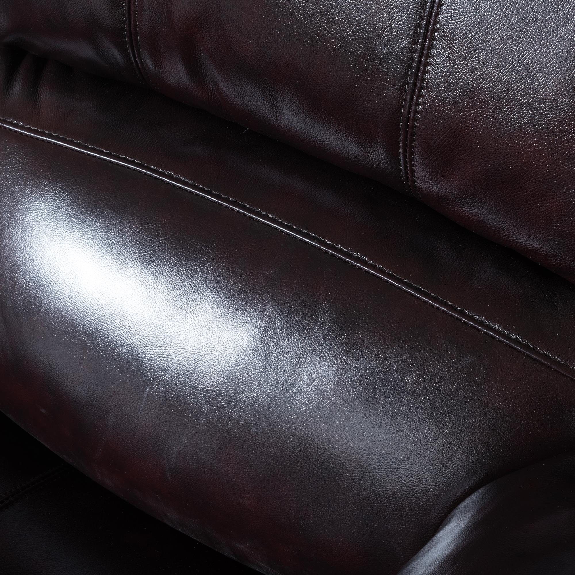 Helena Burgundy Leather 2 Seater Recliner Sofa