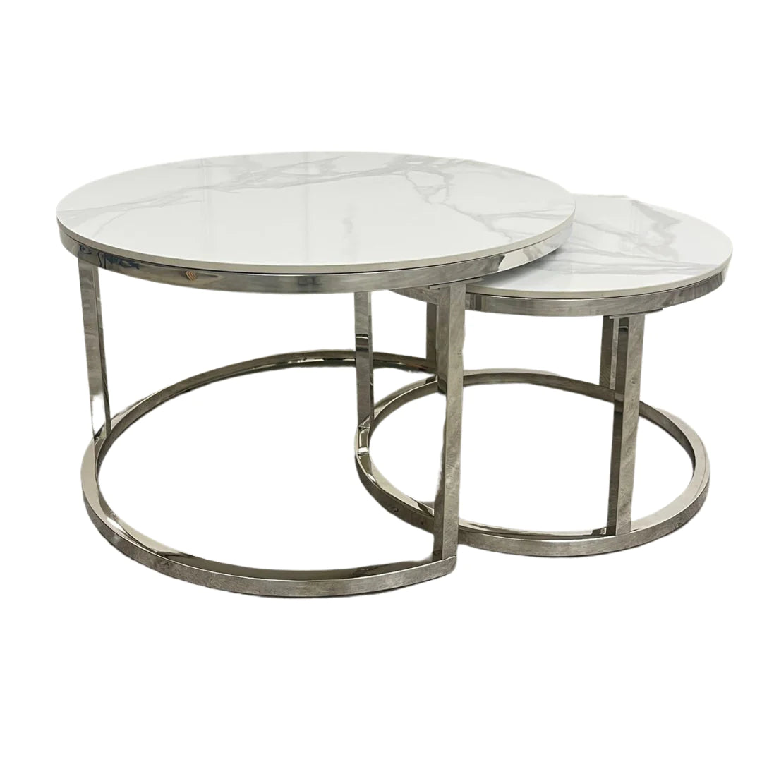 Silver Nest of Coffee Tables