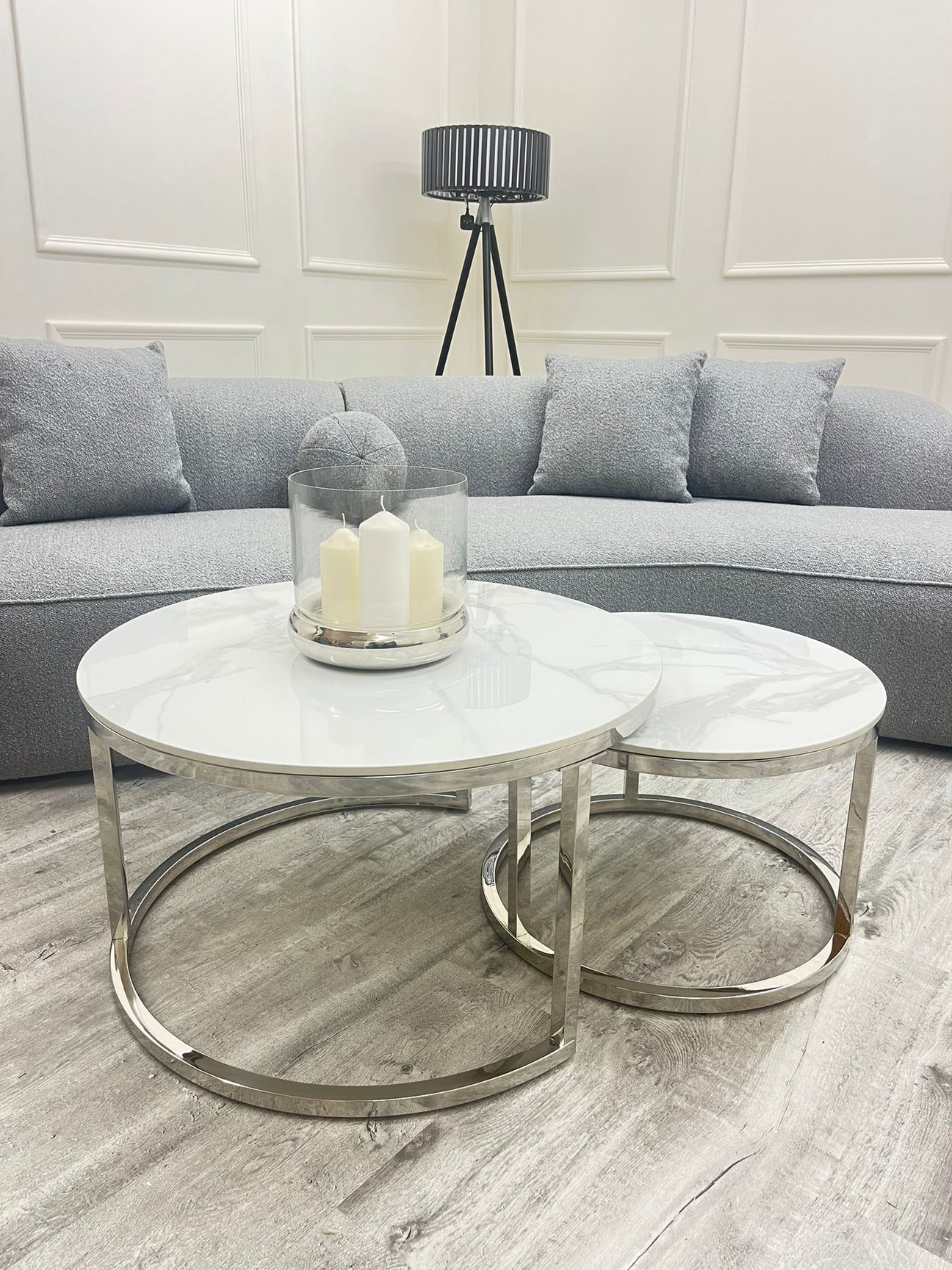 Silver Nest of Coffee Tables