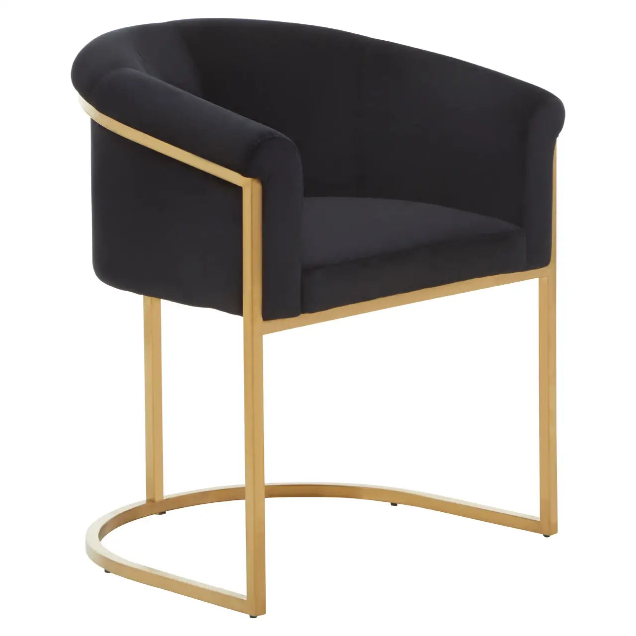 Vogue Black Velvet Dining Chair