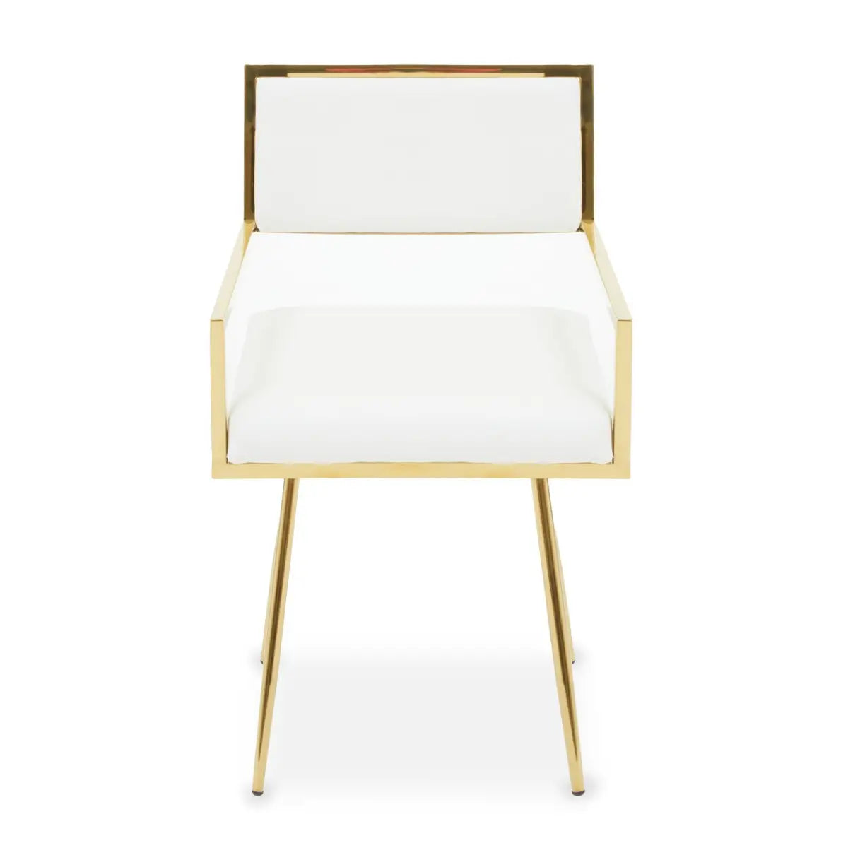 Azalea Ivory Leather Effect Dining Chair