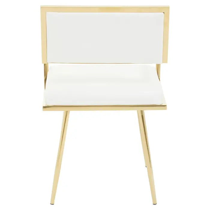 Azalea Ivory Leather Effect Dining Chair