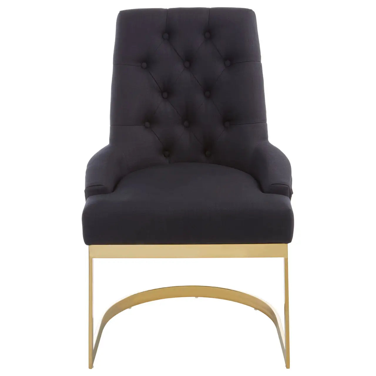 Azalea Black and Gold Dining Chair