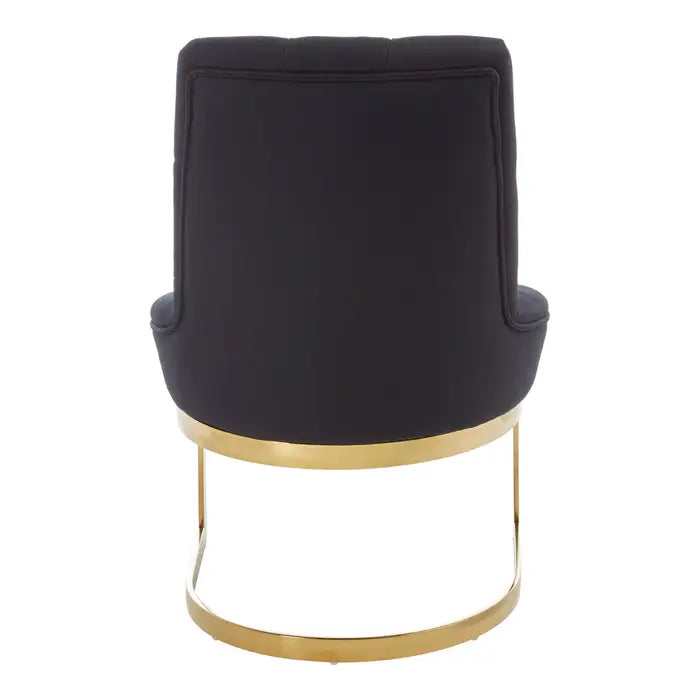 Azalea Black and Gold Dining Chair