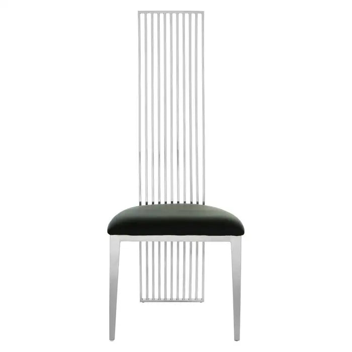 Eliza Silver Finish Dining Chair