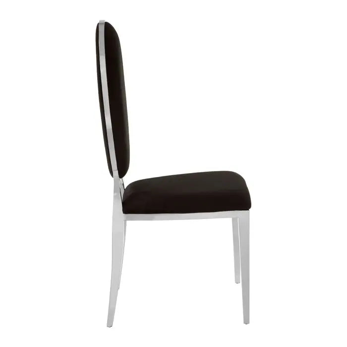 Eliza Black Velvet Dining Chair