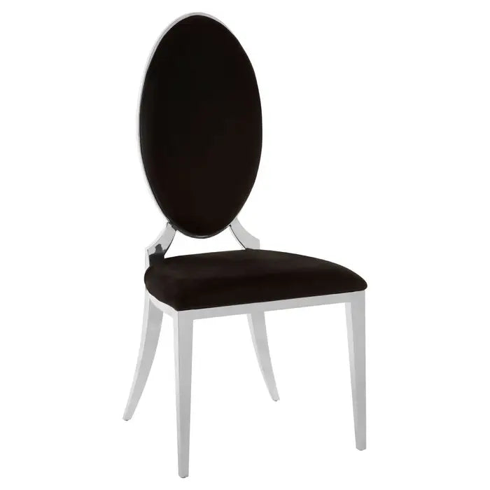 Eliza Black Velvet Dining Chair