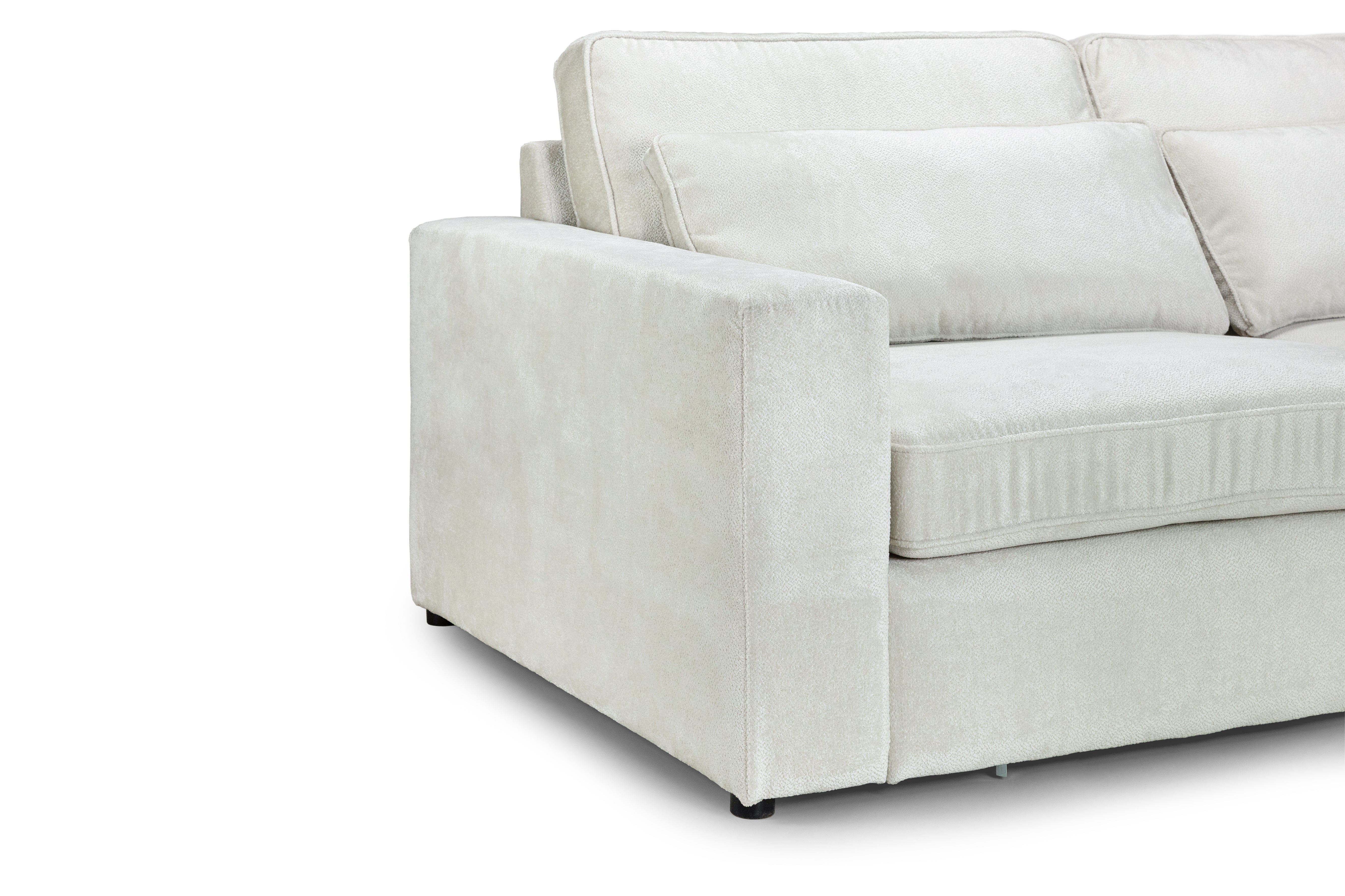 Kiana Modular Ivory Left Hand Facing Corner Sofa