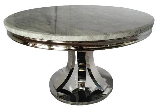 London 130cm Round Marble Dining Table
