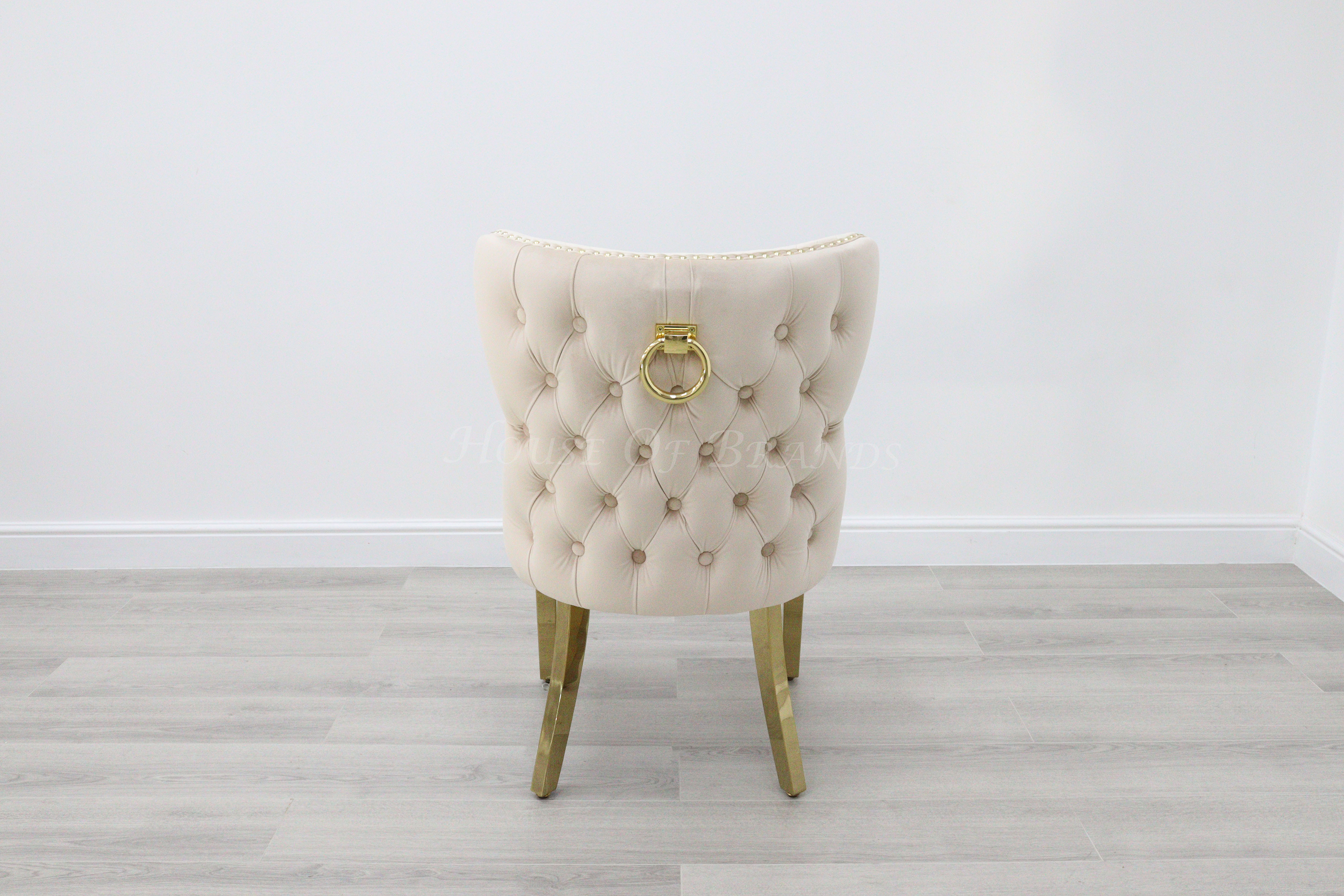 Cream & Gold Valentino Chair