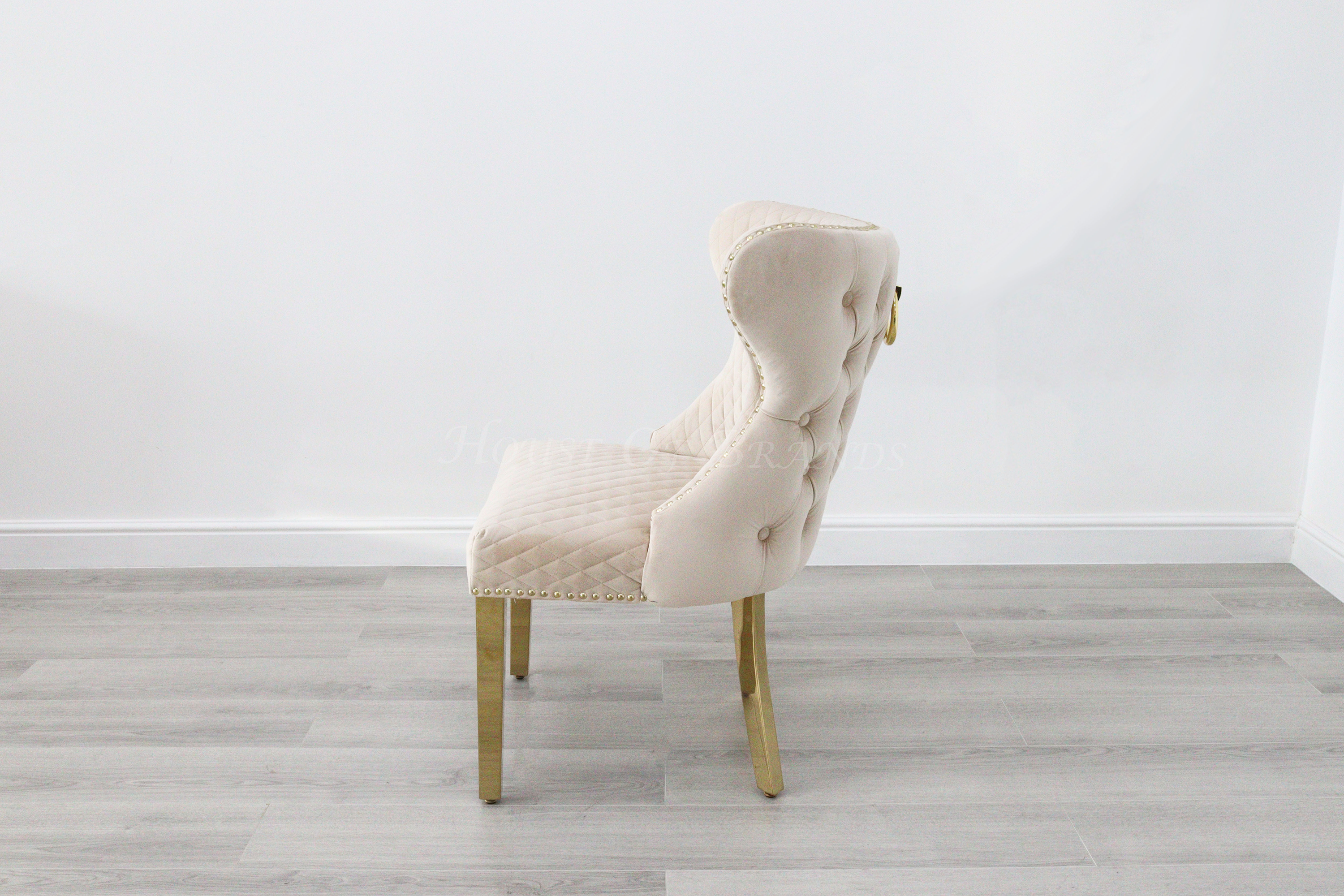 Cream & Gold Valentino Chair