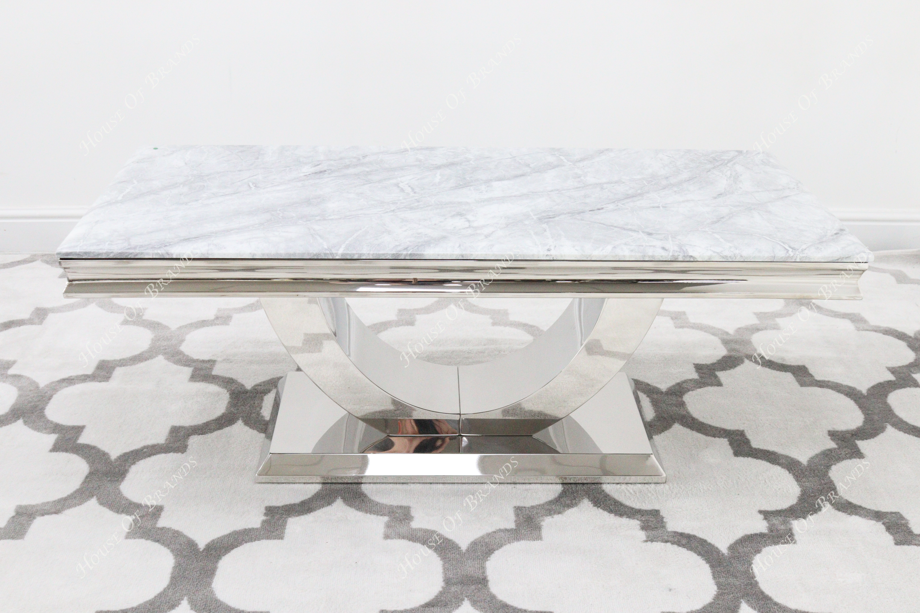 Naples Grey Marble Coffee Table