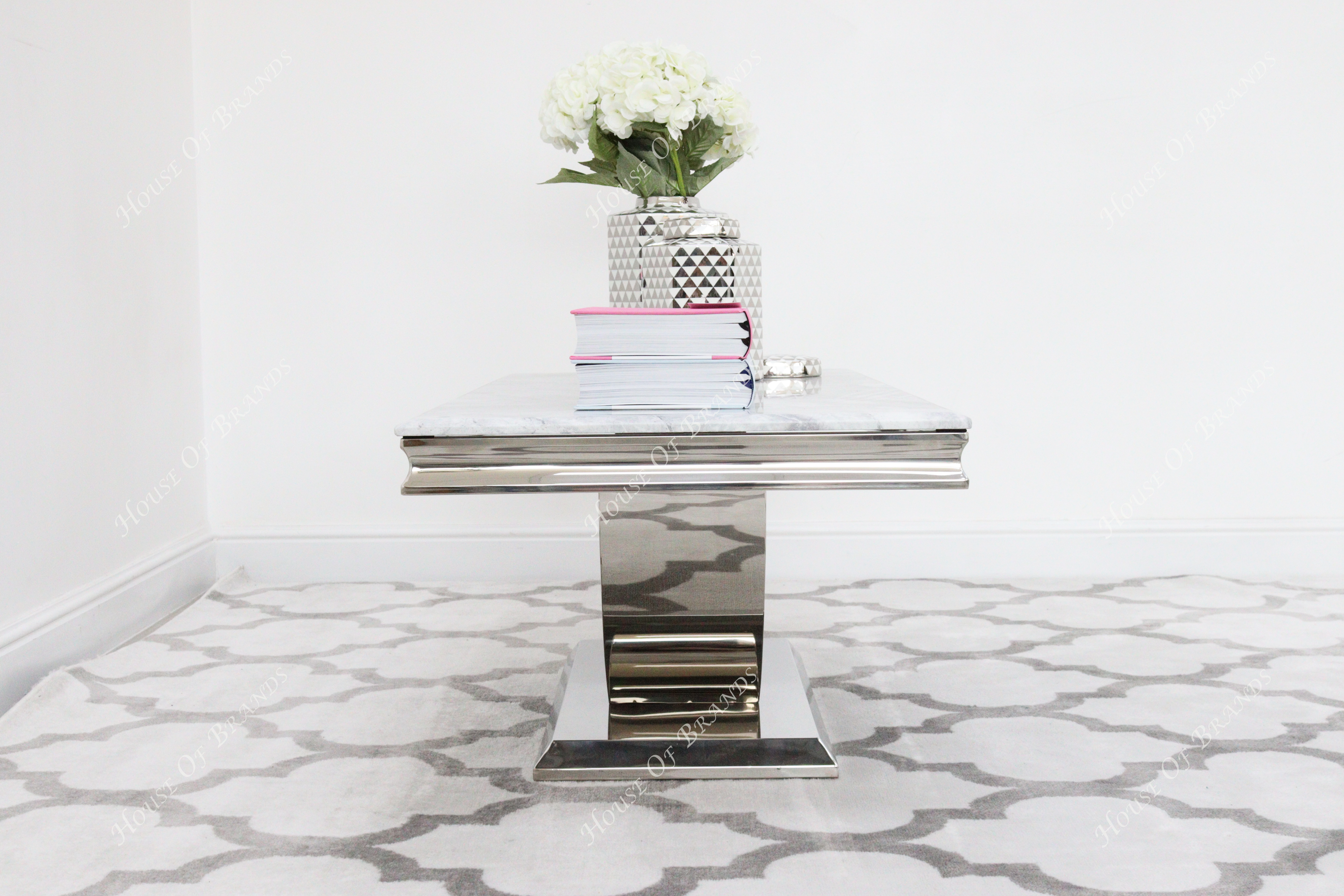 Naples Grey Marble Coffee Table