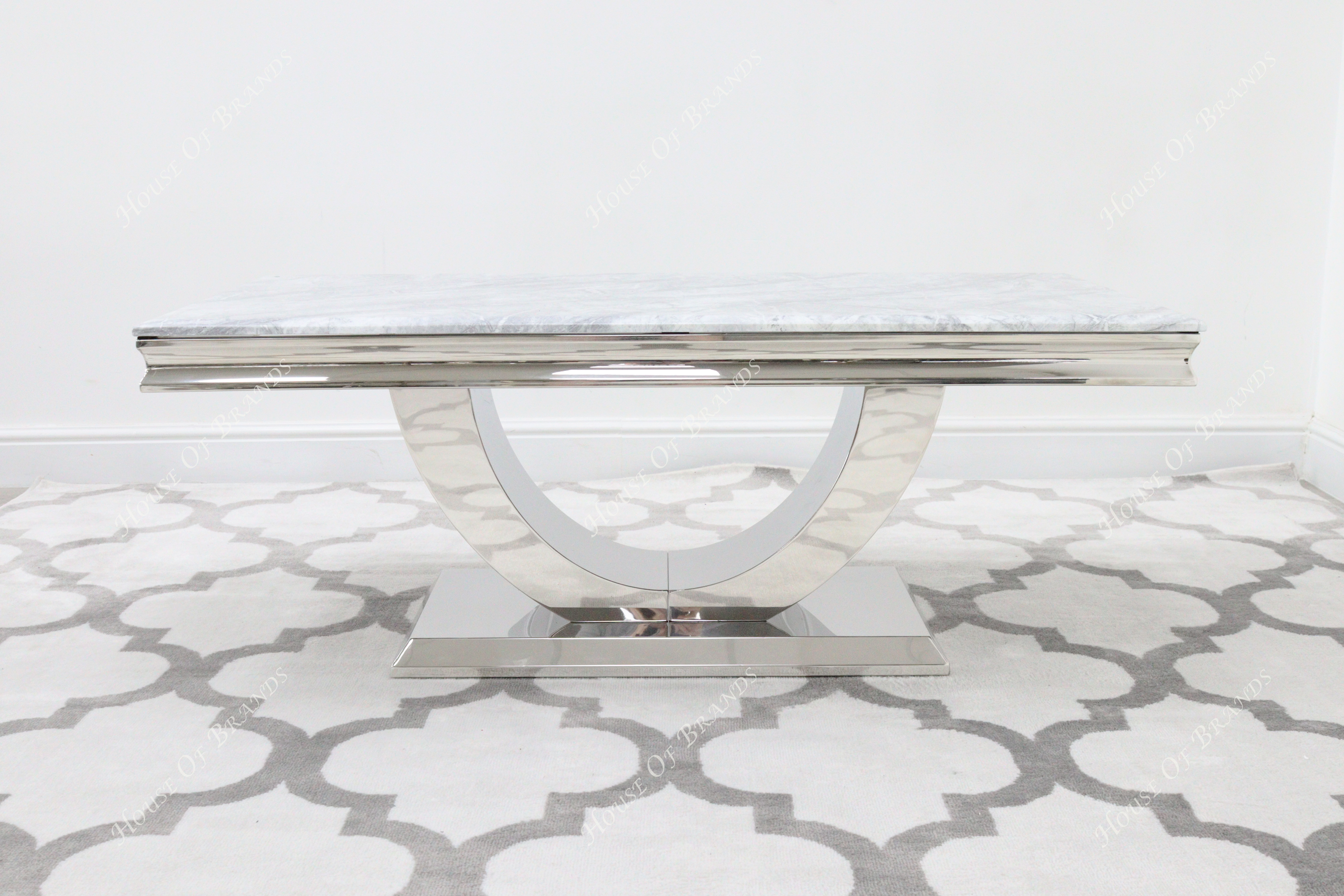 Naples Grey Marble Coffee Table