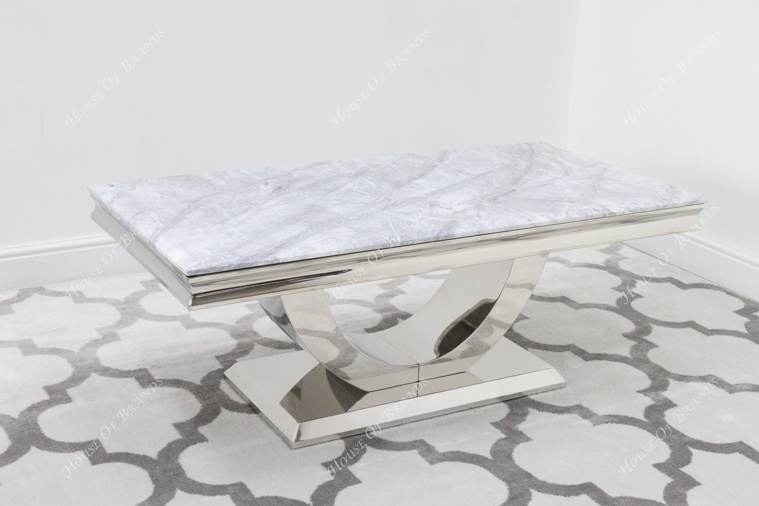 Naples Grey Marble Coffee Table