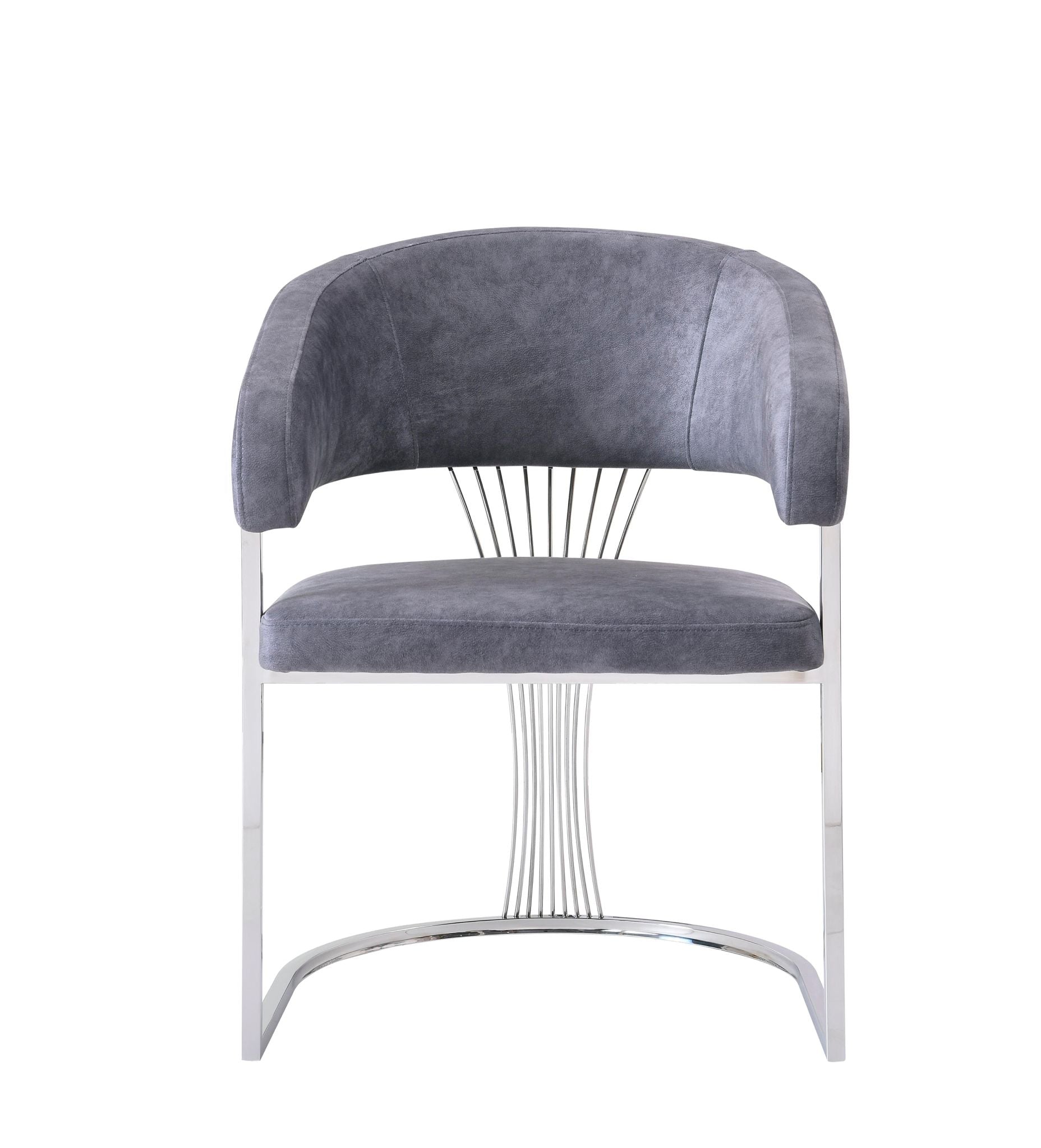 Porado Grey & Silver Dining Chair