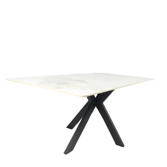 Phoenix 180cm White Ceramic Dining Table