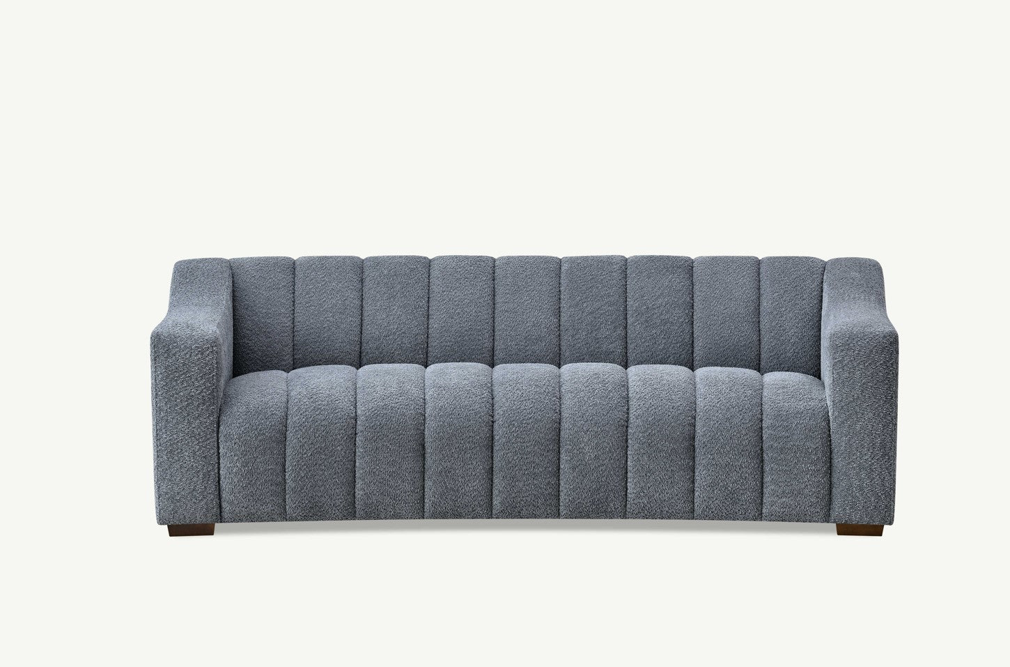 Aluxo Astoria 3 Seater Sofa In Iron Boucle Fabric