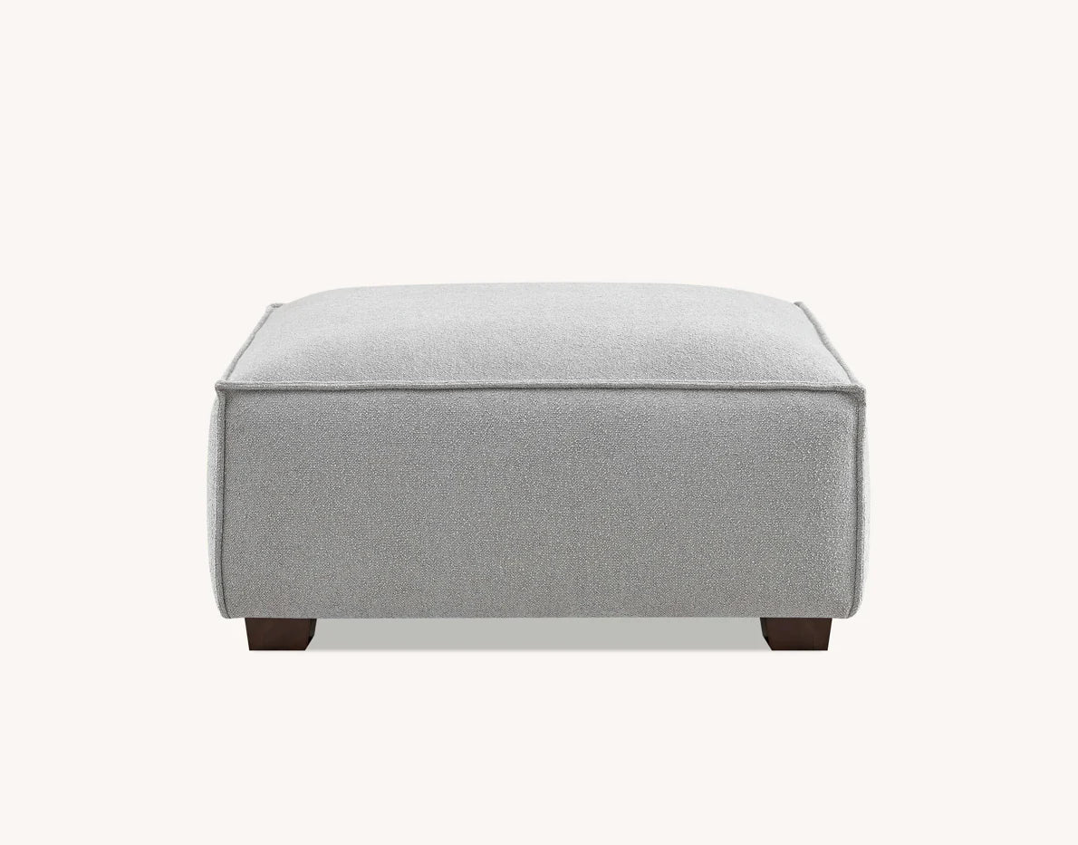 Aluxo Dakota 4 Seater With Chaise In Pebble Boucle