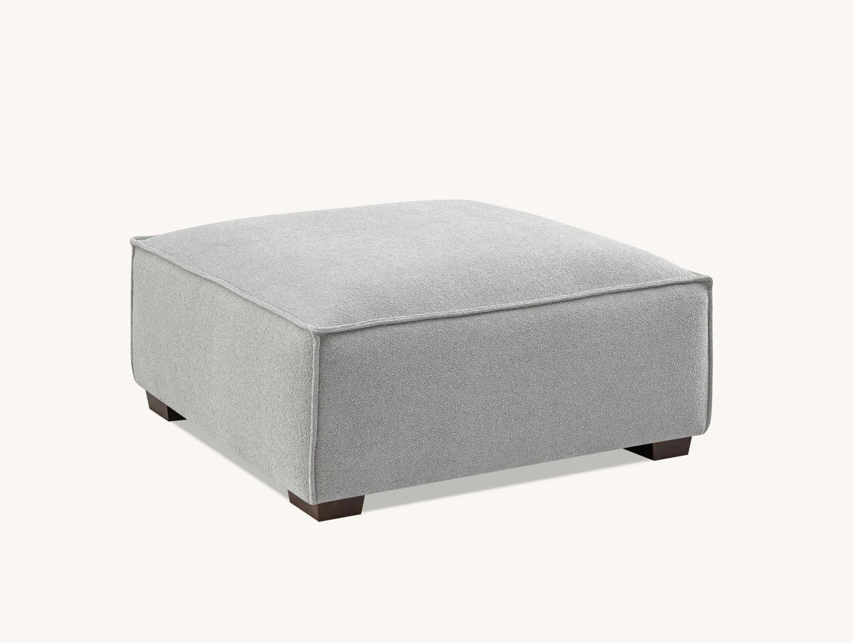 Aluxo Dakota 4 Seater With Chaise In Pebble Boucle