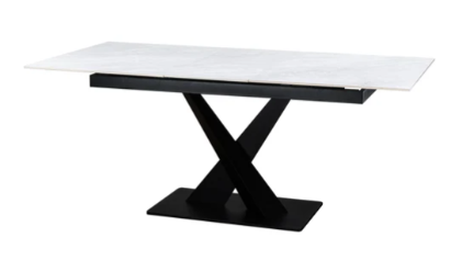 Toronto 140-180cm White Ceramic Extendable Dining Table