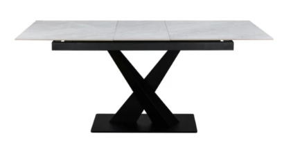 Toronto 140-180cm White Ceramic Extendable Dining Table