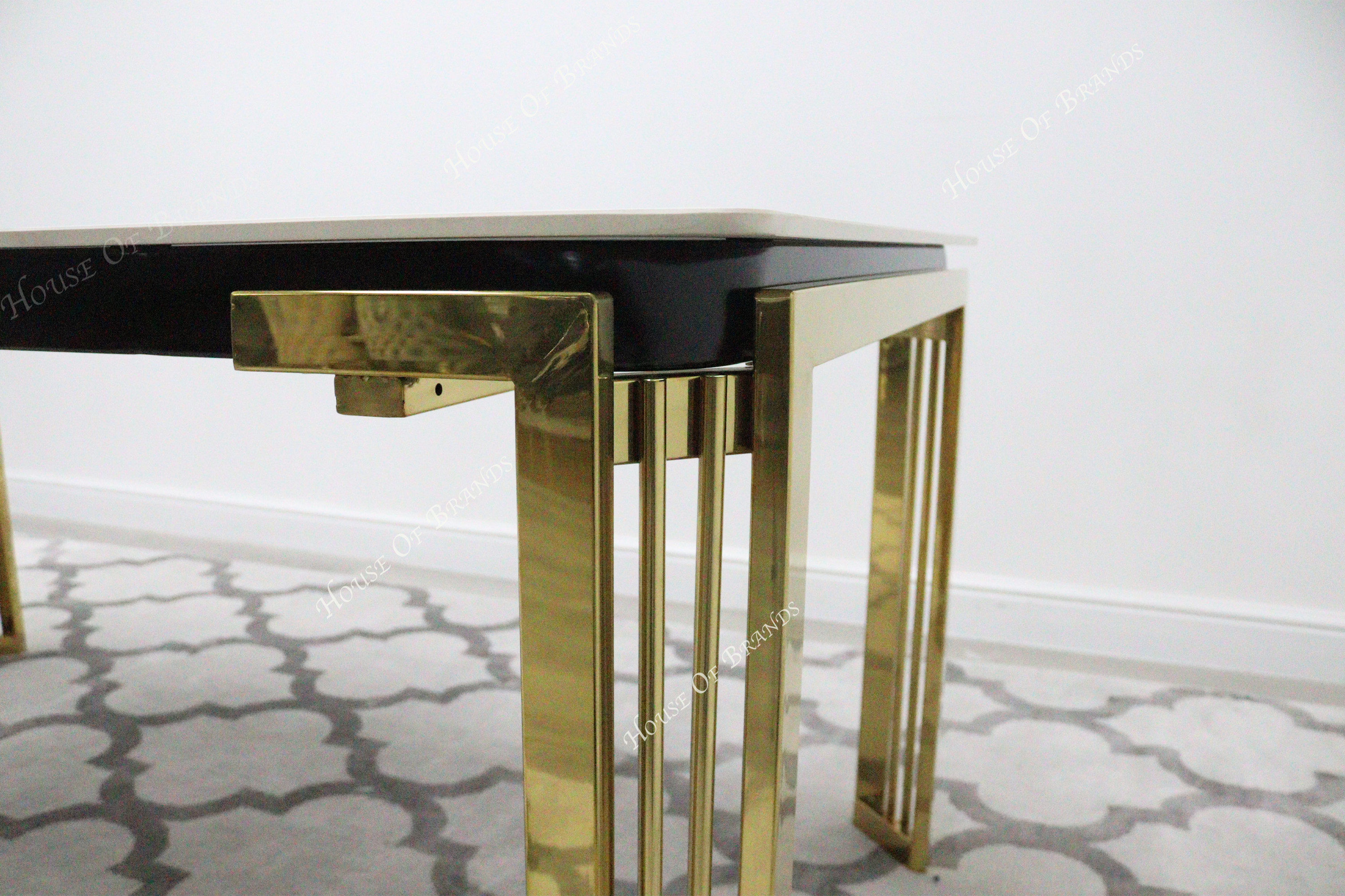 Sorrento Gold Ceramic Dining Table