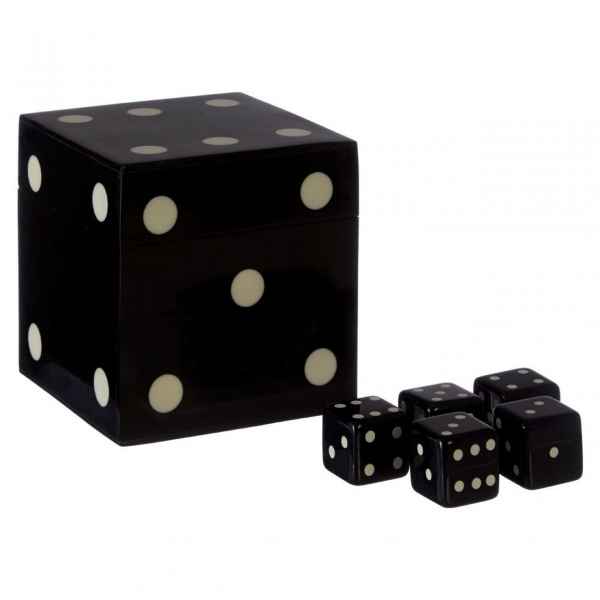 Churchill Black 5 Dice Box