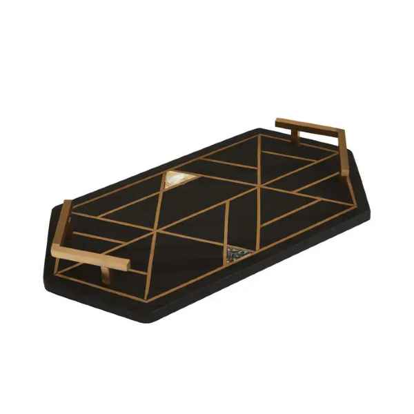 ORIANA BLACK SLATE TRAY