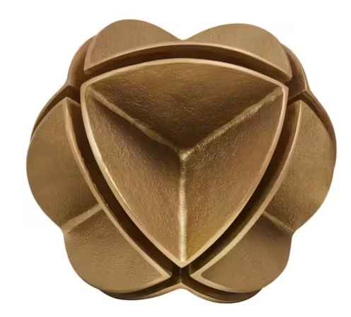 Prato Brass Finish Sculpture