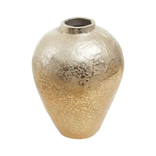 DION SMALL OMBRE SILVER AND GOLD FINISH VASE